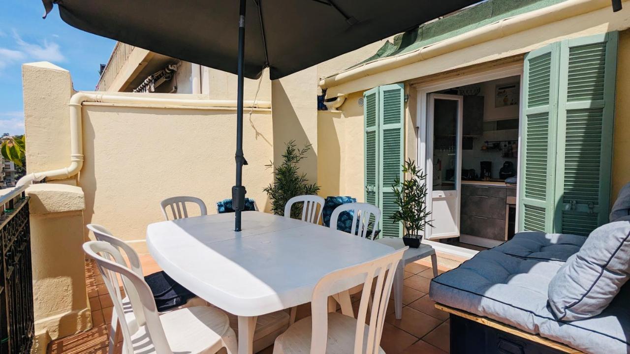 "Studio Ensoleille A Deux Pas Des Plages Avec Sa Grande Terrasse Privee !" นีซ ภายนอก รูปภาพ